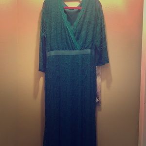 Emerald Green lace dress
